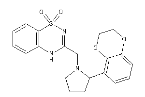 3-[[2-(2,3-dihydro-1,4-benzodioxin-5-yl)pyrrolidino]methyl]-4H-benzo[e][1,2,4]thiadiazine 1,1-dioxide