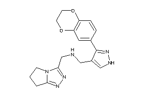 [3-(2,3-dihydro-1,4-benzodioxin-6-yl)-1H-pyrazol-4-yl]methyl-(6,7-dihydro-5H-pyrrolo[2,1-c][1,2,4]triazol-3-ylmethyl)amine