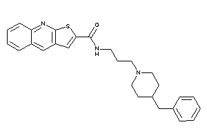 N-[3-(4-benzylpiperidino)propyl]thieno[2,3-b]quinoline-2-carboxamide