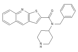 N-benzyl-N-(4-piperidyl)thieno[2,3-b]quinoline-2-carboxamide