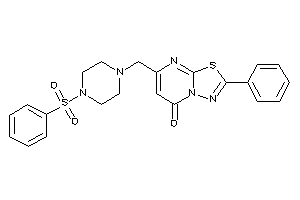 7-[(4-besylpiperazino)methyl]-2-phenyl-[1,3,4]thiadiazolo[3,2-a]pyrimidin-5-one