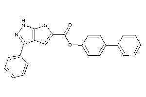 3-phenyl-1H-thieno[2,3-c]pyrazole-5-carboxylic Acid (4-phenylphenyl) Ester