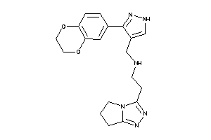 [3-(2,3-dihydro-1,4-benzodioxin-6-yl)-1H-pyrazol-4-yl]methyl-[2-(6,7-dihydro-5H-pyrrolo[2,1-c][1,2,4]triazol-3-yl)ethyl]amine