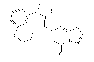 Image of 7-[[2-(2,3-dihydro-1,4-benzodioxin-5-yl)pyrrolidino]methyl]-[1,3,4]thiadiazolo[3,2-a]pyrimidin-5-one