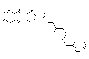 Image of N-[(1-benzyl-4-piperidyl)methyl]furo[2,3-b]quinoline-2-carboxamide