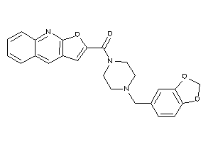 Image of Furo[2,3-b]quinolin-2-yl-(4-piperonylpiperazino)methanone