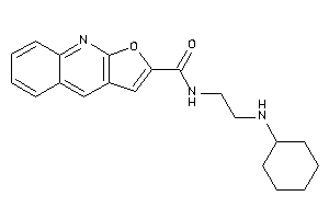 Image of N-[2-(cyclohexylamino)ethyl]furo[2,3-b]quinoline-2-carboxamide