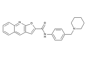 Image of N-[4-(piperidinomethyl)phenyl]furo[2,3-b]quinoline-2-carboxamide