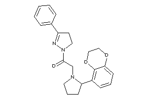 2-[2-(2,3-dihydro-1,4-benzodioxin-5-yl)pyrrolidino]-1-(3-phenyl-2-pyrazolin-1-yl)ethanone