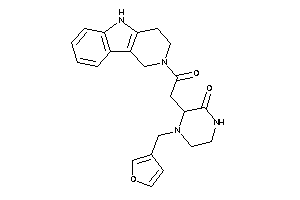 4-(3-furfuryl)-3-[2-keto-2-(1,3,4,5-tetrahydropyrido[4,3-b]indol-2-yl)ethyl]piperazin-2-one