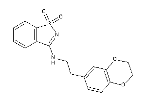 2-(2,3-dihydro-1,4-benzodioxin-6-yl)ethyl-(1,1-diketo-1,2-benzothiazol-3-yl)amine