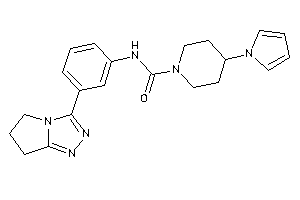 N-[3-(6,7-dihydro-5H-pyrrolo[2,1-c][1,2,4]triazol-3-yl)phenyl]-4-pyrrol-1-yl-piperidine-1-carboxamide