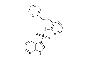 N-[3-(4-pyridylmethoxy)-2-pyridyl]-1H-pyrrolo[2,3-b]pyridine-3-sulfonamide