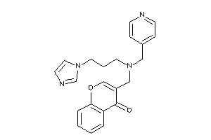 3-[[3-imidazol-1-ylpropyl(4-pyridylmethyl)amino]methyl]chromone