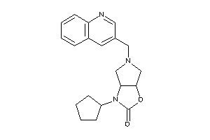 3-cyclopentyl-5-(3-quinolylmethyl)-3a,4,6,6a-tetrahydropyrrolo[3,4-d]oxazol-2-one