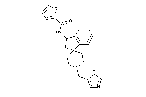 N-[1'-(1H-imidazol-5-ylmethyl)spiro[indane-3,4'-piperidine]-1-yl]-2-furamide
