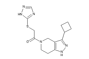 Image of 1-(3-cyclobutyl-1,4,6,7-tetrahydropyrazolo[4,3-c]pyridin-5-yl)-2-(1H-1,2,4-triazol-5-ylthio)ethanone