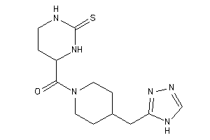 (2-thioxohexahydropyrimidin-4-yl)-[4-(4H-1,2,4-triazol-3-ylmethyl)piperidino]methanone