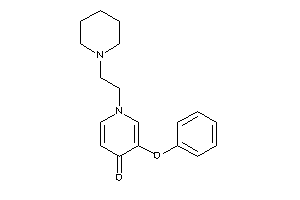 3-phenoxy-1-(2-piperidinoethyl)-4-pyridone