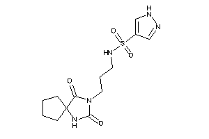 N-[3-(2,4-diketo-1,3-diazaspiro[4.4]nonan-3-yl)propyl]-1H-pyrazole-4-sulfonamide