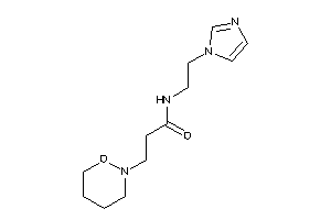 Image of N-(2-imidazol-1-ylethyl)-3-(oxazinan-2-yl)propionamide