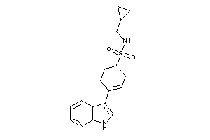 N-(cyclopropylmethyl)-4-(1H-pyrrolo[2,3-b]pyridin-3-yl)-3,6-dihydro-2H-pyridine-1-sulfonamide