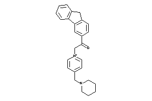 1-(9H-fluoren-3-yl)-2-[4-(piperidinomethyl)pyridin-1-ium-1-yl]ethanone