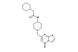 2-cyclohexyl-N-[1-[(5-ketothiazolo[3,2-a]pyrimidin-7-yl)methyl]-4-piperidyl]acetamide