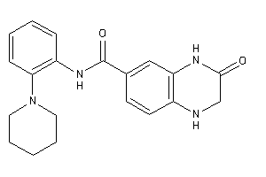 3-keto-N-(2-piperidinophenyl)-2,4-dihydro-1H-quinoxaline-6-carboxamide