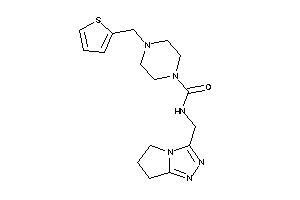 N-(6,7-dihydro-5H-pyrrolo[2,1-c][1,2,4]triazol-3-ylmethyl)-4-(2-thenyl)piperazine-1-carboxamide