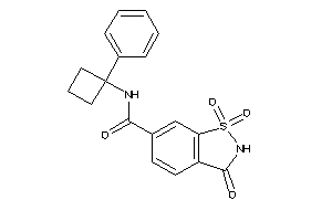 1,1,3-triketo-N-(1-phenylcyclobutyl)-1,2-benzothiazole-6-carboxamide