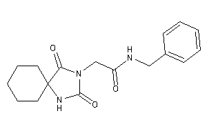 N-benzyl-2-(2,4-diketo-1,3-diazaspiro[4.5]decan-3-yl)acetamide