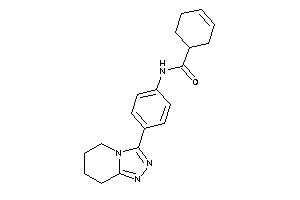 N-[4-(5,6,7,8-tetrahydro-[1,2,4]triazolo[4,3-a]pyridin-3-yl)phenyl]cyclohex-3-ene-1-carboxamide