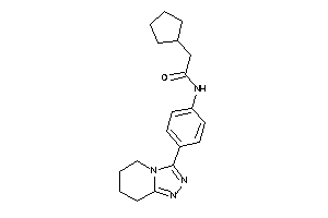 2-cyclopentyl-N-[4-(5,6,7,8-tetrahydro-[1,2,4]triazolo[4,3-a]pyridin-3-yl)phenyl]acetamide