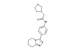 2-tetrahydrothiophen-3-yl-N-[4-(5,6,7,8-tetrahydro-[1,2,4]triazolo[4,3-a]pyridin-3-yl)phenyl]acetamide