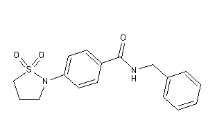 N-benzyl-4-(1,1-diketo-1,2-thiazolidin-2-yl)benzamide