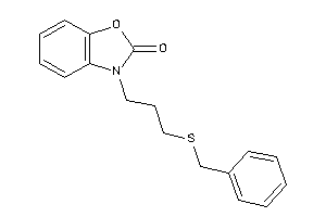 3-[3-(benzylthio)propyl]-1,3-benzoxazol-2-one