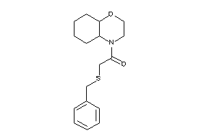 1-(2,3,4a,5,6,7,8,8a-octahydrobenzo[b][1,4]oxazin-4-yl)-2-(benzylthio)ethanone