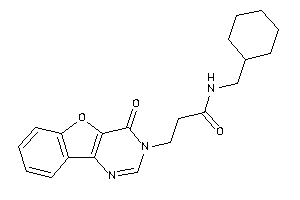 N-(cyclohexylmethyl)-3-(4-ketobenzofuro[3,2-d]pyrimidin-3-yl)propionamide