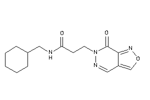 N-(cyclohexylmethyl)-3-(7-ketoisoxazolo[3,4-d]pyridazin-6-yl)propionamide