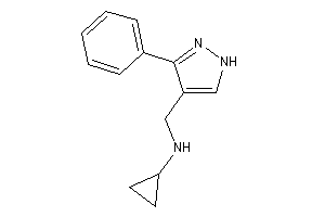 Cyclopropyl-[(3-phenyl-1H-pyrazol-4-yl)methyl]amine