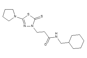 N-(cyclohexylmethyl)-3-(5-pyrrolidino-2-thioxo-1,3,4-thiadiazol-3-yl)propionamide