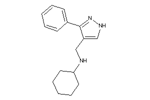 Cyclohexyl-[(3-phenyl-1H-pyrazol-4-yl)methyl]amine