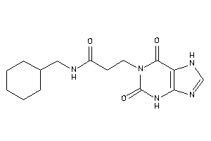 N-(cyclohexylmethyl)-3-(2,6-diketo-3,7-dihydropurin-1-yl)propionamide