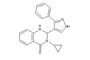 3-cyclopropyl-2-(3-phenyl-1H-pyrazol-4-yl)-1,2-dihydroquinazolin-4-one