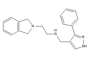 2-isoindolin-2-ylethyl-[(3-phenyl-1H-pyrazol-4-yl)methyl]amine