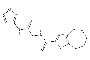 N-[2-(isoxazol-3-ylamino)-2-keto-ethyl]-5,6,7,8-tetrahydro-4H-cyclohepta[b]thiophene-2-carboxamide