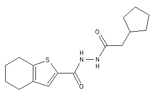 N'-(2-cyclopentylacetyl)-4,5,6,7-tetrahydrobenzothiophene-2-carbohydrazide