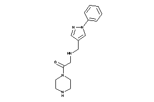 2-[(1-phenylpyrazol-4-yl)methylamino]-1-piperazino-ethanone