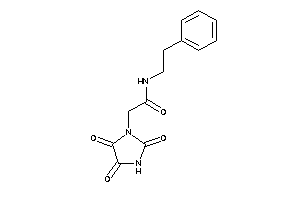 N-phenethyl-2-(2,4,5-triketoimidazolidin-1-yl)acetamide